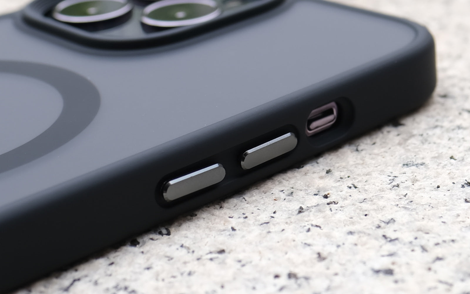 Bare Armour - Minimalist Shock Resistant Case with MagSafe for iPhone 13 Pro and iPhone 13 Pro Max - Metal Buttons