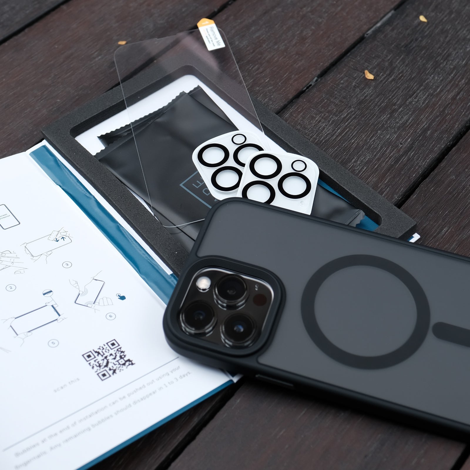 Bare Armour - Minimalist Shock Resistant Case with MagSafe for iPhone 13 Pro and iPhone 13 Pro Max - Value Pack