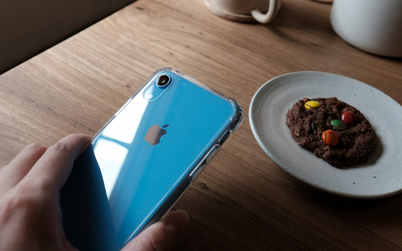 Bare Back Minimlist Shock Resistant Case with a Clear Glass Back for iPhone XR - Optical Clarity