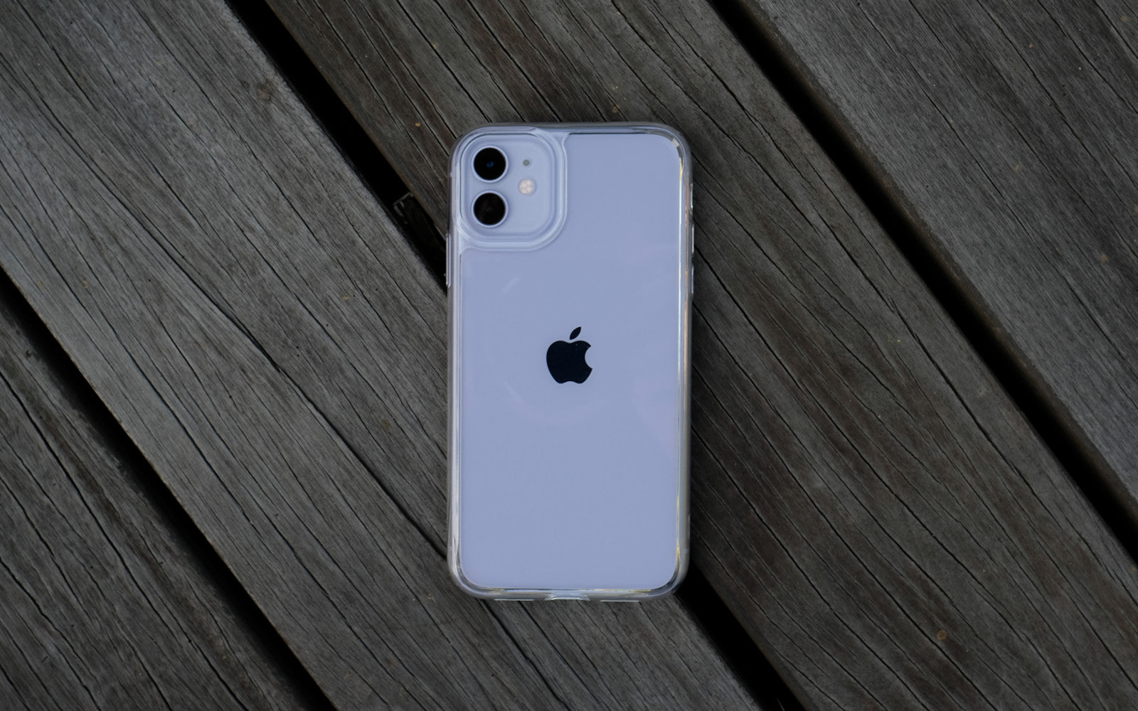 Bare Back Minimlist Shock Resistant Case with a Glass Back for iPhone 11 - Branding-Free
