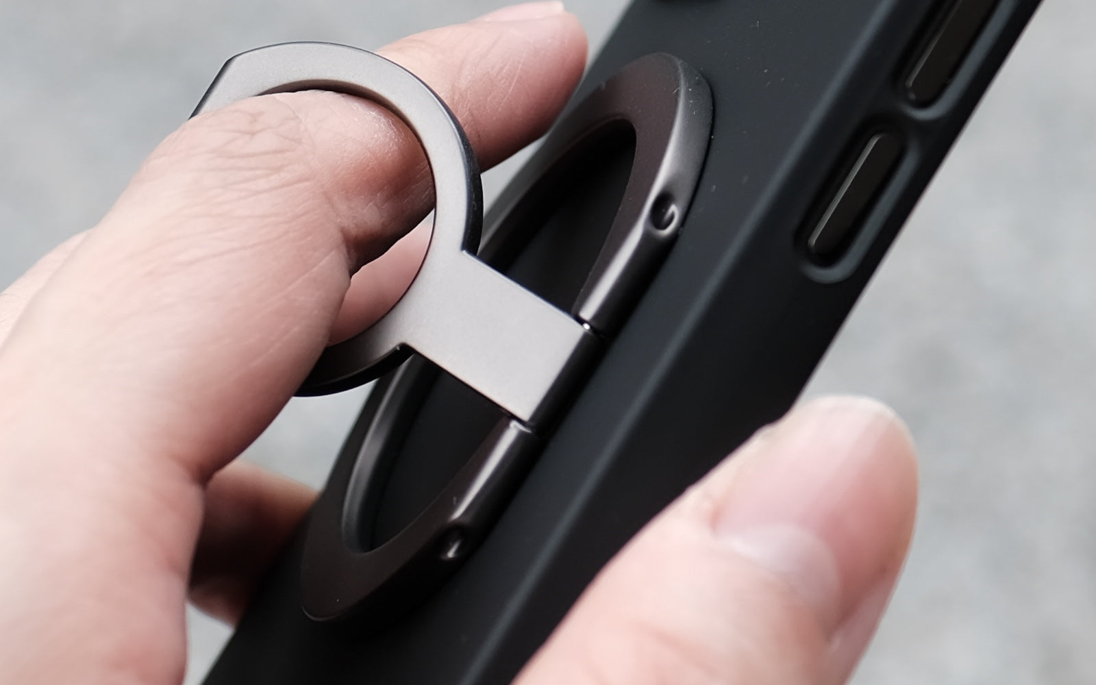 Bare Cases - The Ring - MagSafe Kickstand Ring for iPhone - Infinite Hinge