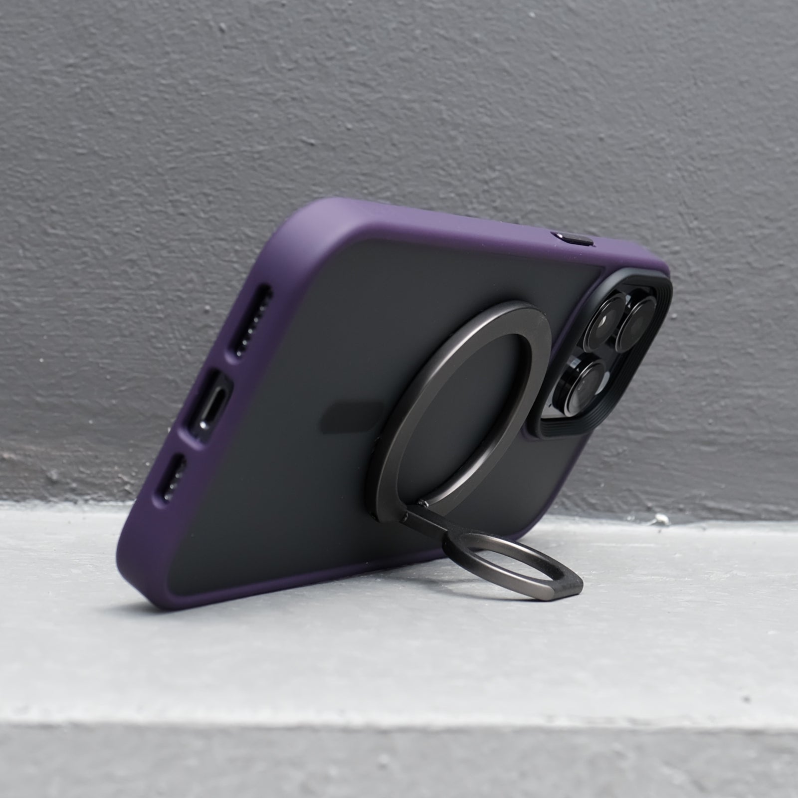 Bare Cases - The Ring - MagSafe Kickstand Ring for iPhone - Kickstand - Landscape - High Angle