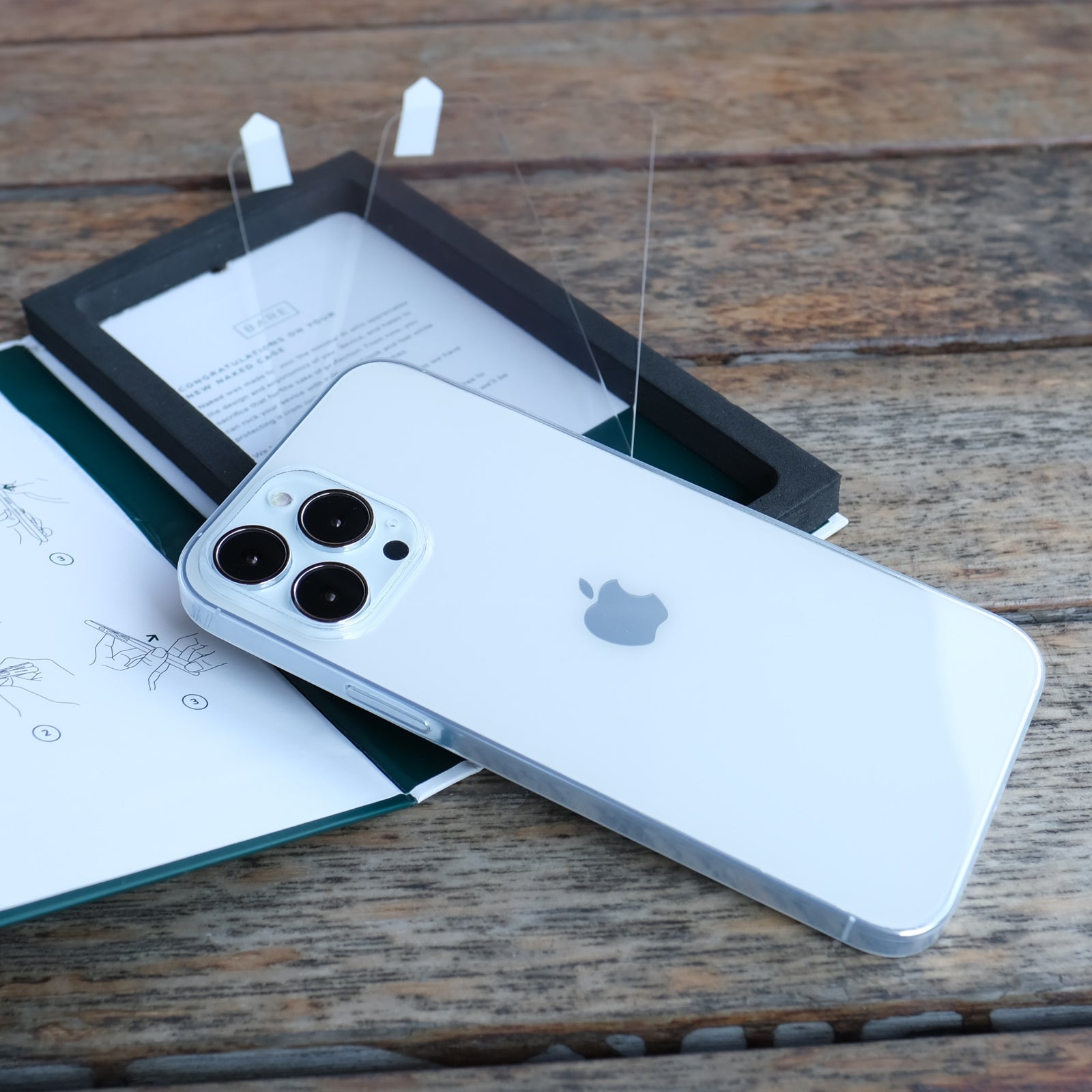 Bare Naked EX Case for iPhone 14 Pro and iPhone 14 Pro Max - Thinnest Clear Case for iPhone 14 Pro and iPhone 14 Pro Max - Bare Essentials Pack