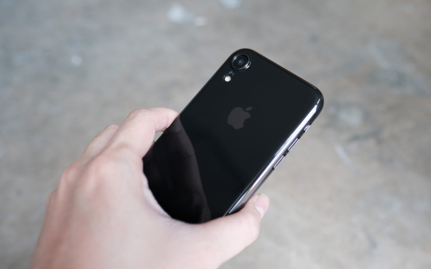 Bare Naked EX Thinnest Clear Case for iPhone Xr - Grip - Onyx