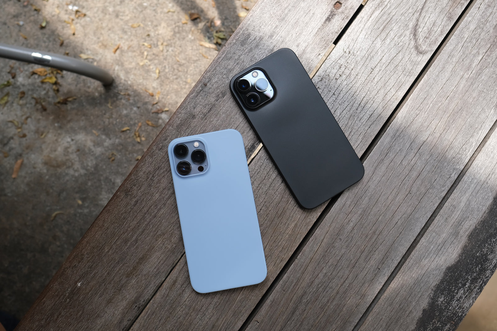 Bare Naked for iPhone 13 Series - Thinnest Case for iPhone 13 Series - Banner - Sierra Blue and Pitch Black