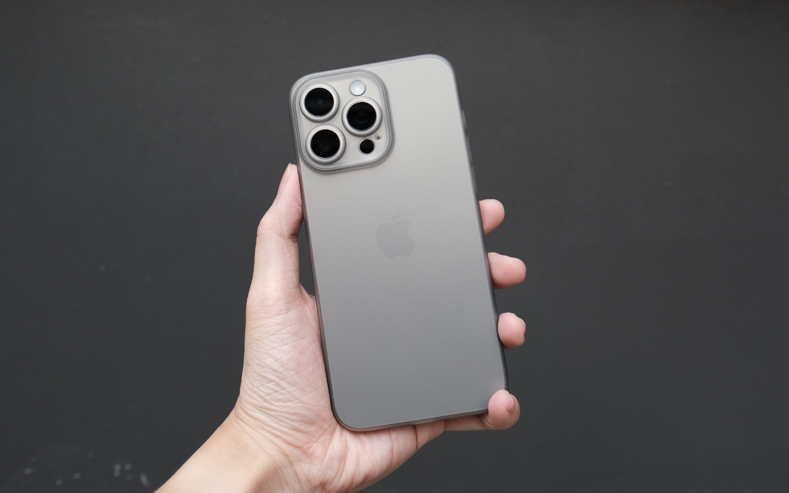 Bare Naked for iPhone 15 Pro and 15 Pro Max - Thinnest Case for iPhone 15 Pro and 15 Pro Max - Natural Titanium