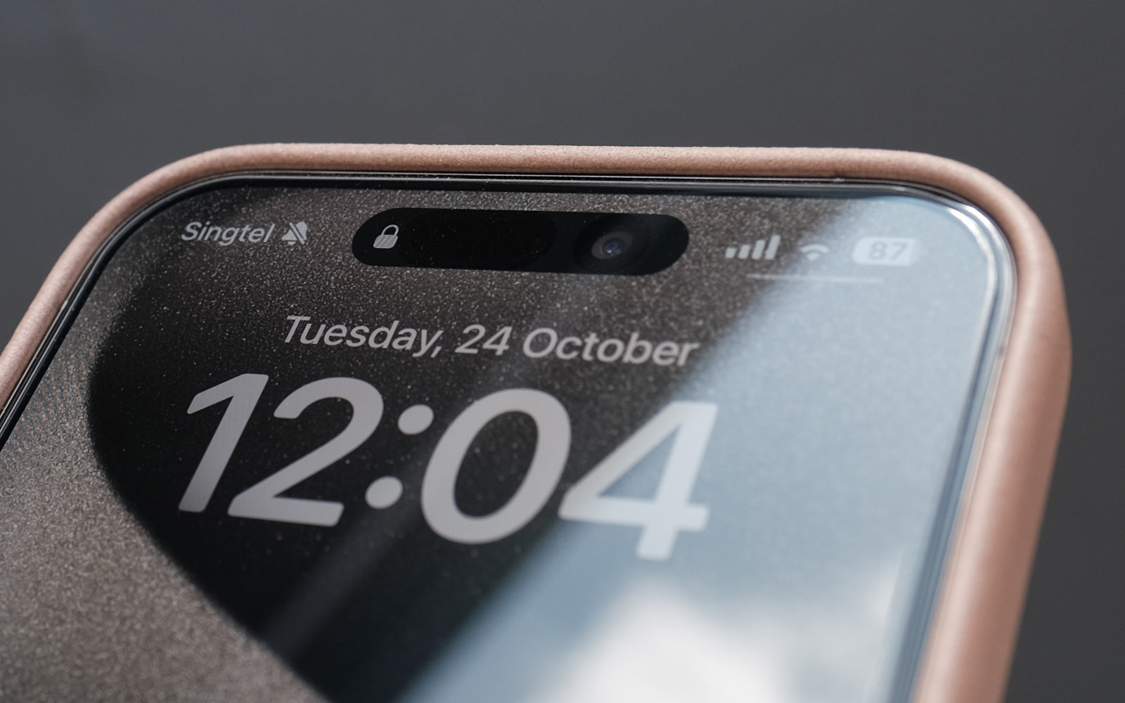 Bare Skin Case for iPhone 15 Pro and 15 Pro Max - Full-Grain Leather Case with MagSafe for iPhone 15 Pro and 15 Pro Max - Display Lip