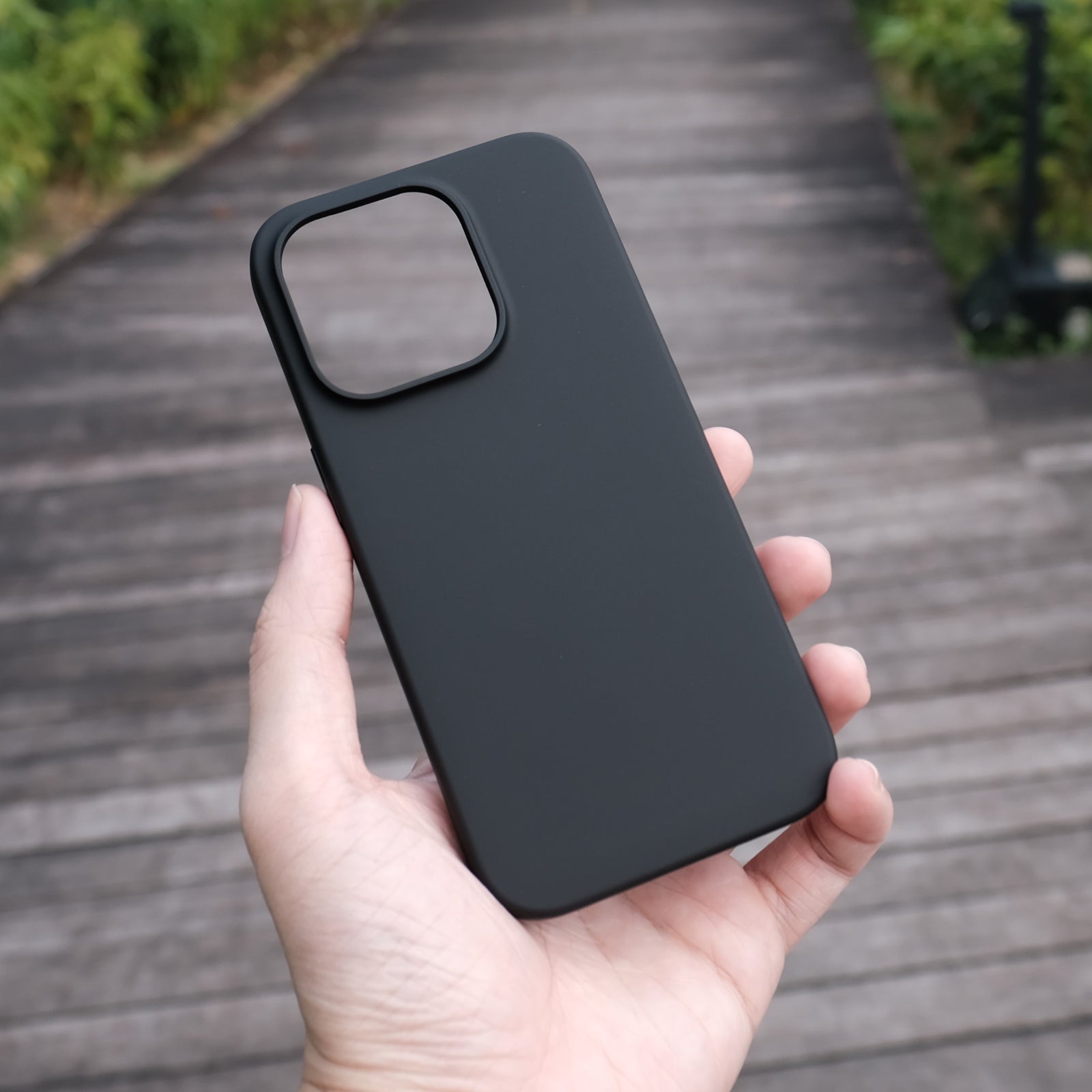 The Bare Case for iPhone 15 Pro and 15 Pro Max - Thinnest MagSafe Case for iPhone 15 Pro and 15 Pro Max - Space Black