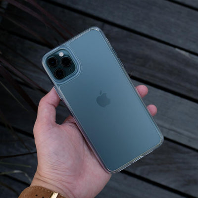 Bare Back Minimlist Shock Resistant Case with a Frosted Glass Back for iPhone 11 Pro and 11 Pro Max