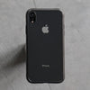 Bare Back Minimlist Shock Resistant Case with a Clear Glass Back for iPhone XR - Black