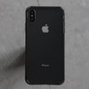 Bare Back Minimlist Shock Resistant Case with a Clear Glass Back for iPhone XS and XS Max - Black
