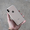 Bare Back Minimlist Shock Resistant Case with a Clear Glass Back for iPhone XS and XS Max