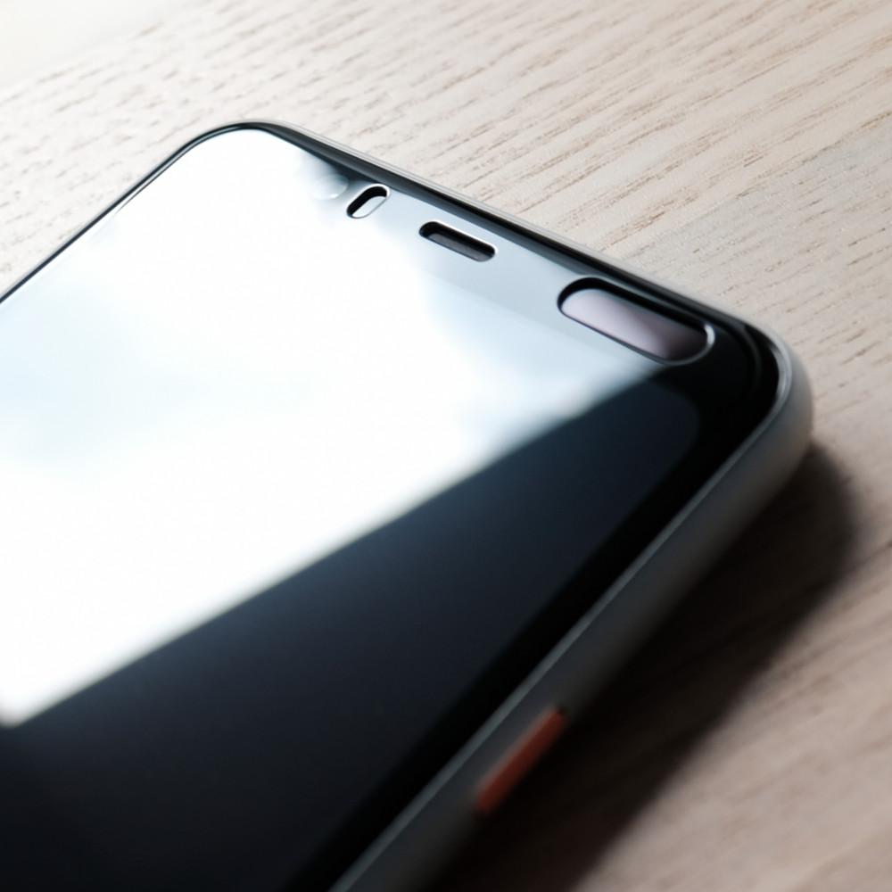Bare Pane - Full-Coverage Tempered Glass Screen Protector with Full Adhesive for Google Pixel 4 and 4 XL