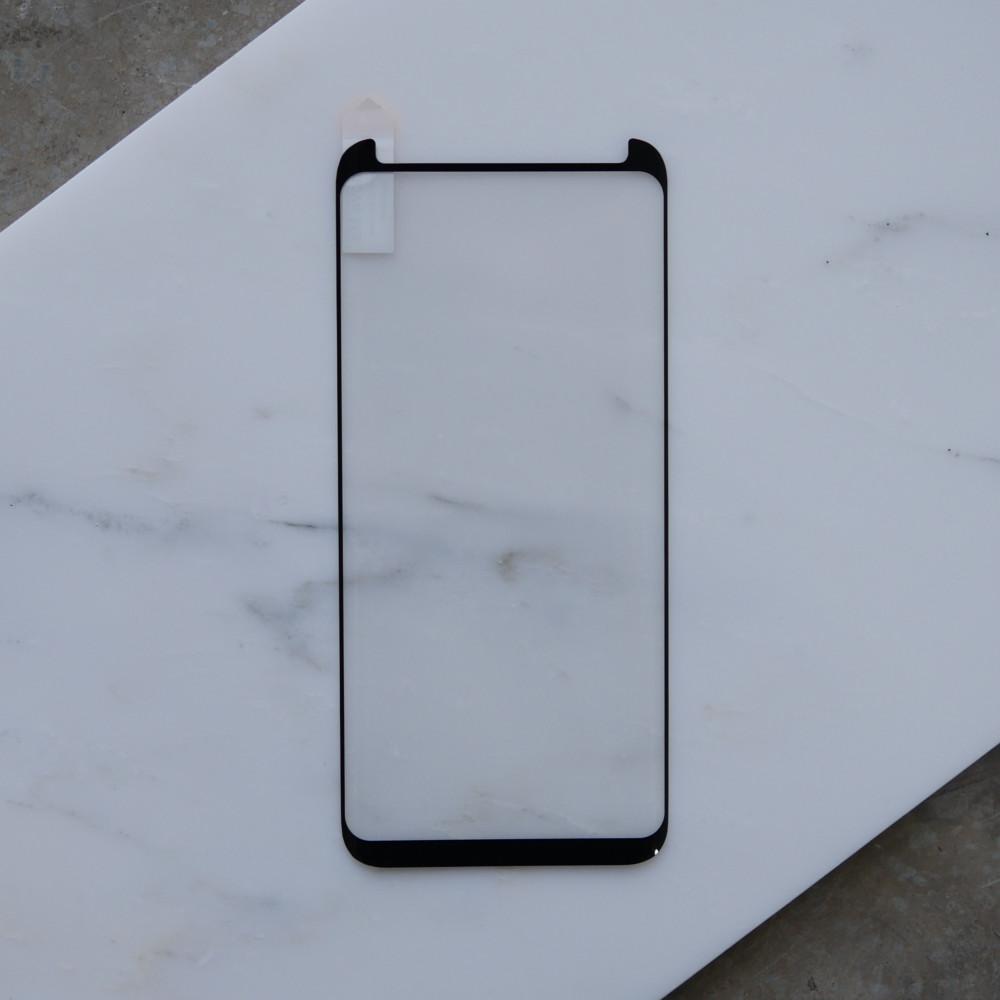Bare Pane - Full-Coverage Tempered Glass Screen Protector with Full Adhesive for Samsung Galaxy S9